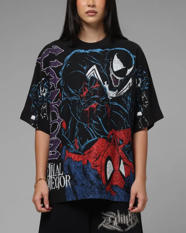 Loiter Marvel Venom Boxy T-Shirt Black sold by Culture Kings