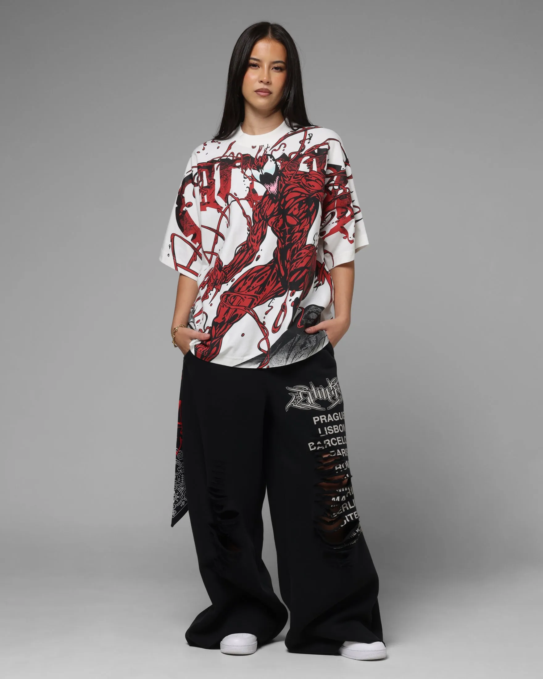 Loiter Marvel Spider-Man Carnage Boxy T-Shirt Off White sold by Culture Kings product image thumbnail 3