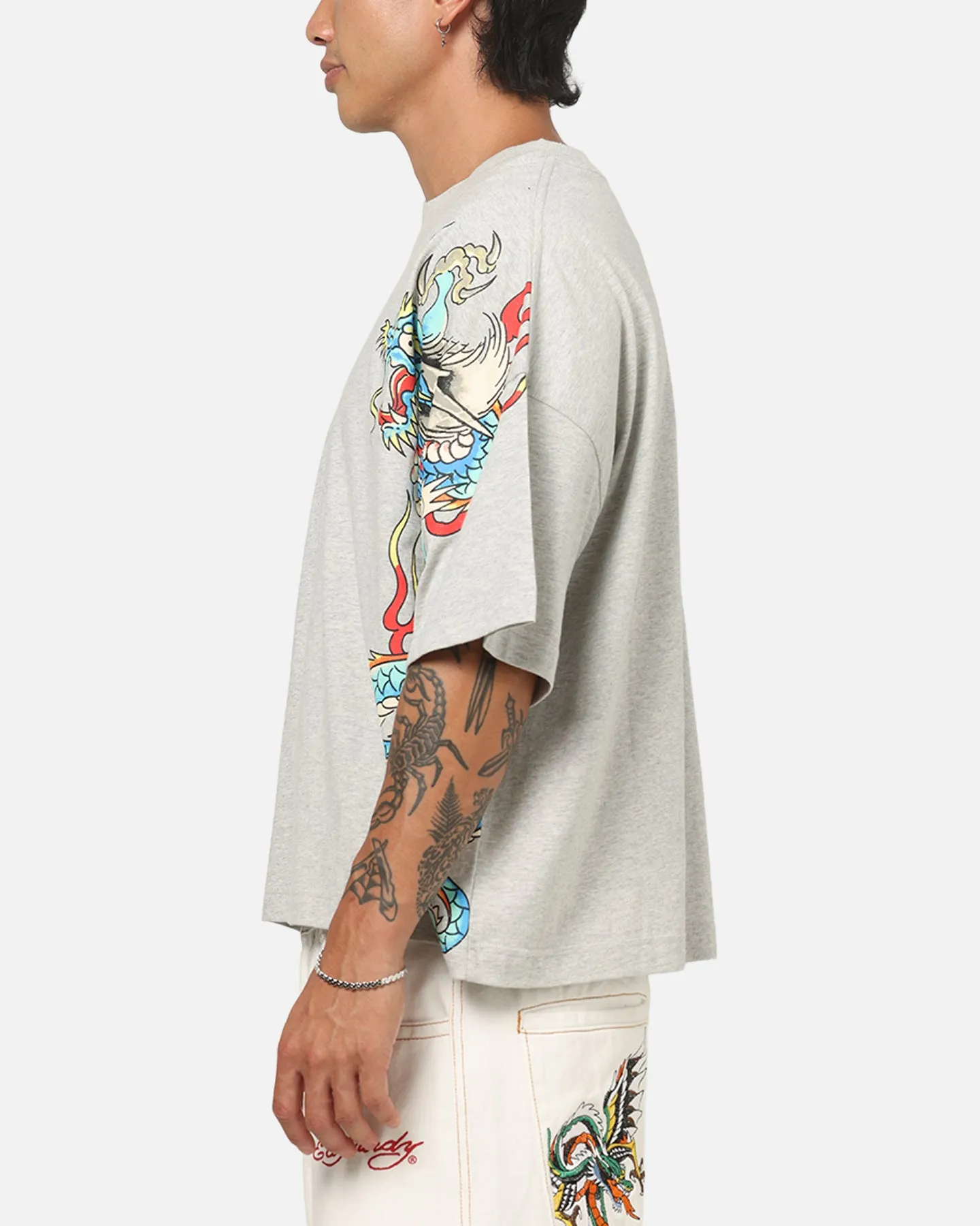 Ed Hardy Fireborn T-Shirt Grey Marle sold by Culture Kings product image thumbnail 5