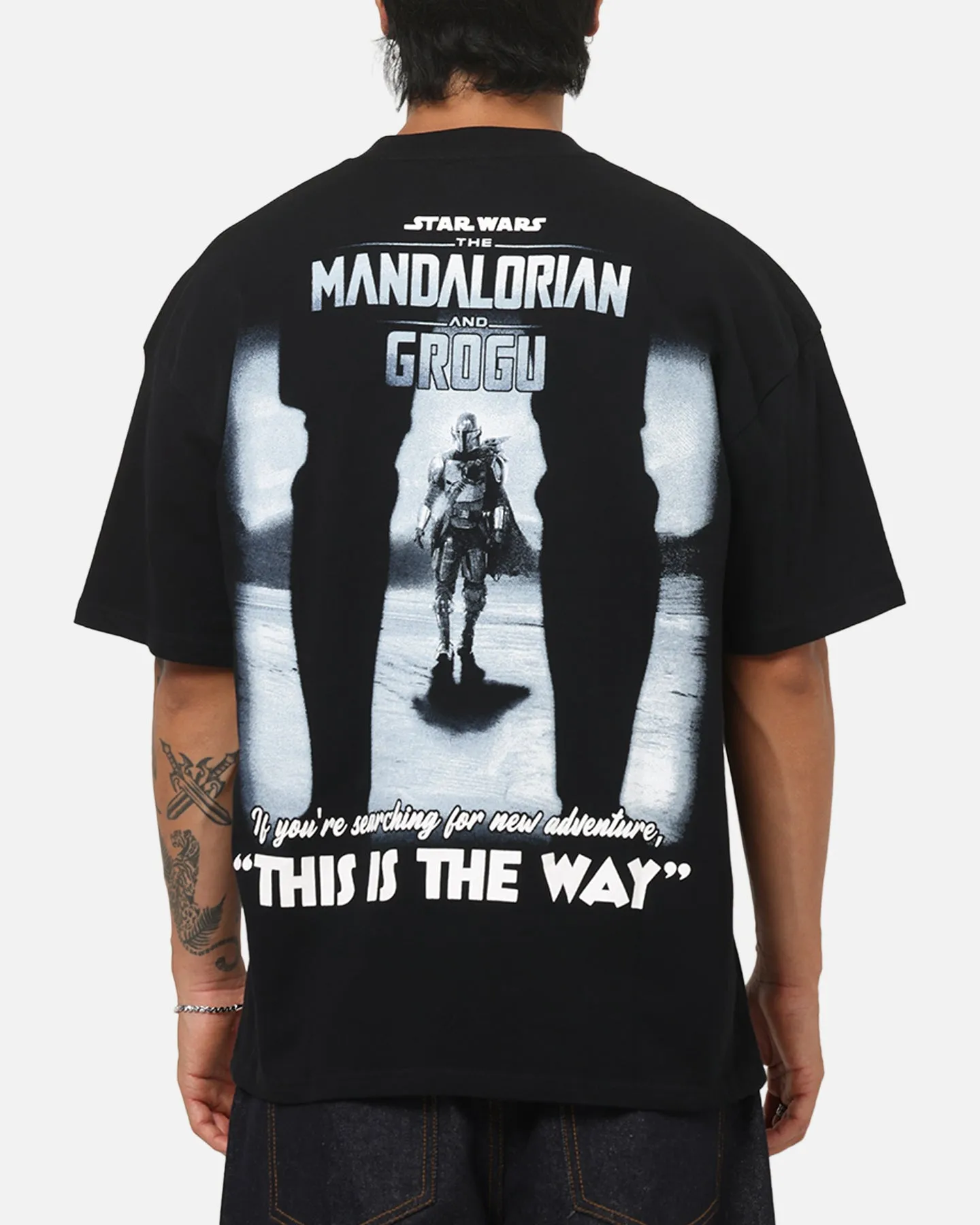 73Studio Star Wars Stand Off Glitter T-Shirt Black Acidwash sold by Culture Kings product image thumbnail 2