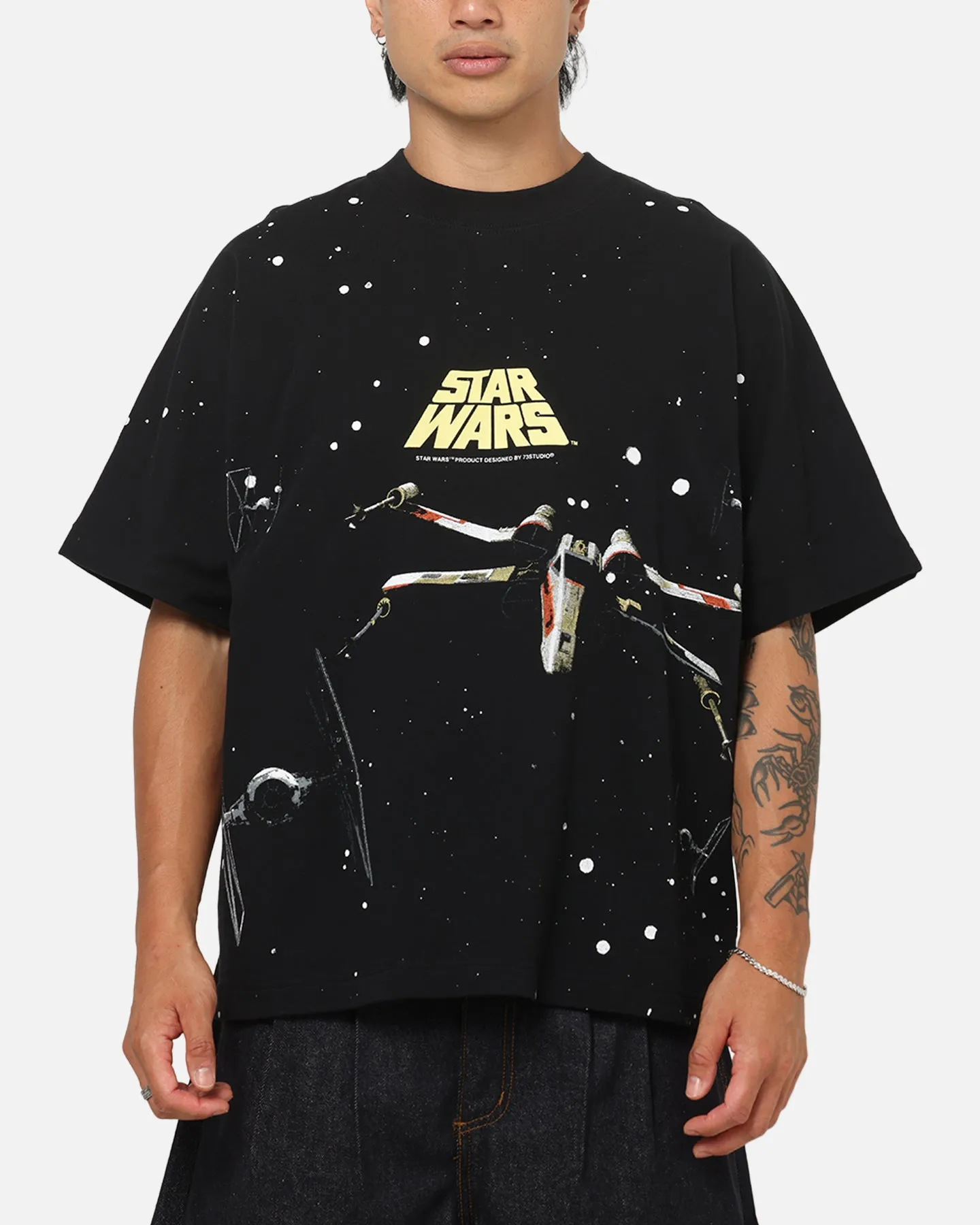73Studio Star Wars '83 Return Of The Jedi All Print T-Shirt Black sold by Culture Kings