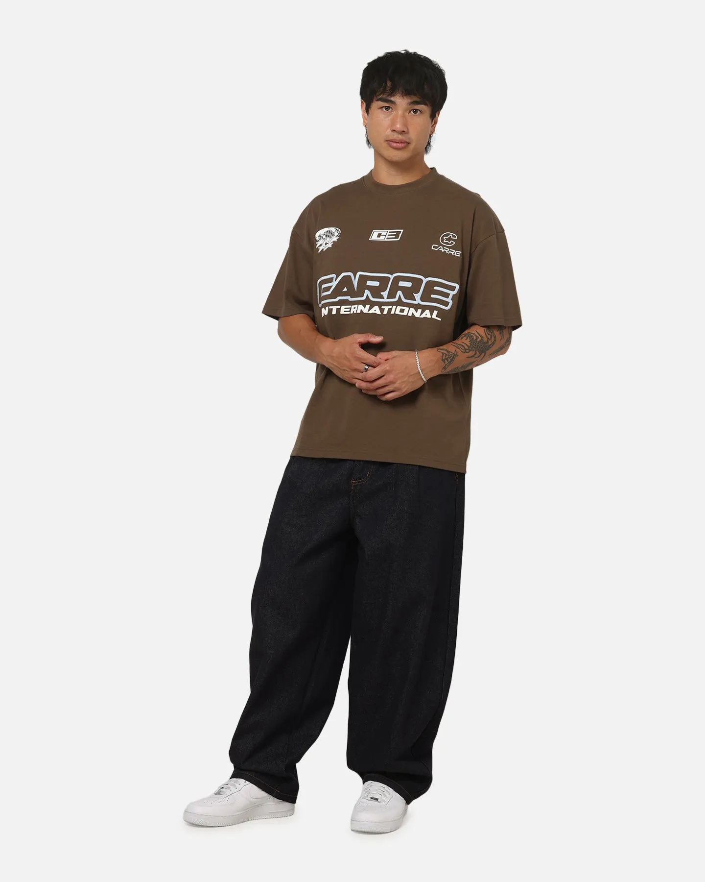 Carre C3 Logo T-Shirt Brown sold by Culture Kings product image thumbnail 2