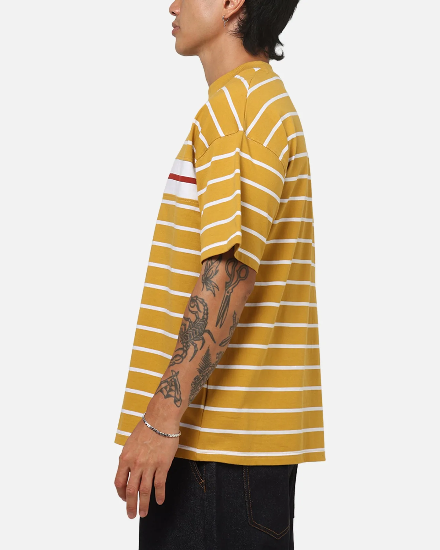 Carre Lineup T-Shirt Mustard Stripe sold by Culture Kings product image thumbnail 5