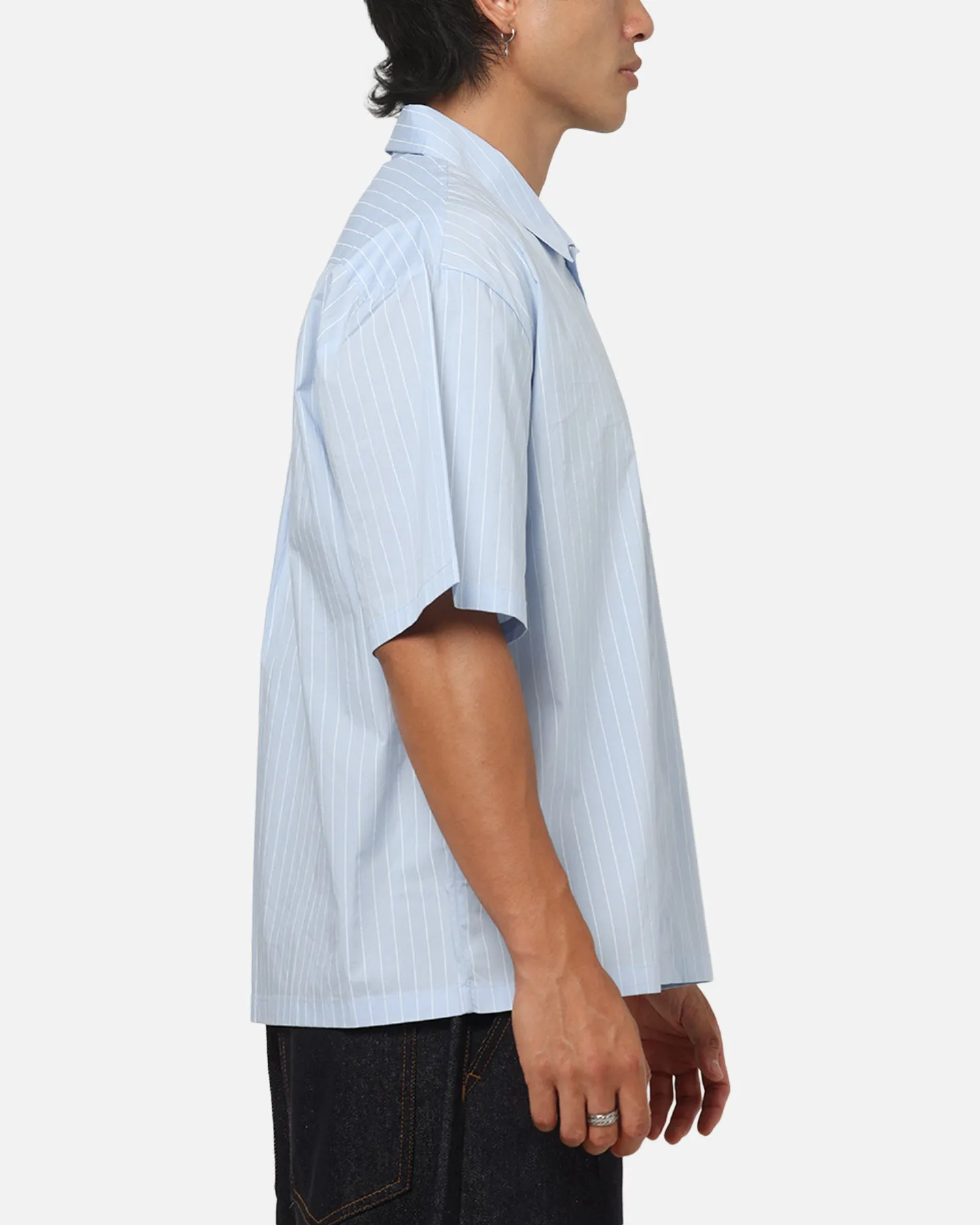 Carre Signature Rose Button Up Shirt Blue Pinstripe sold by Culture Kings product image thumbnail 4