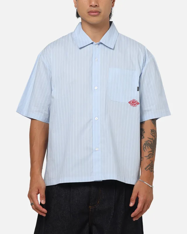 Carre Signature Rose Button Up Shirt Blue Pinstripe sold by Culture Kings