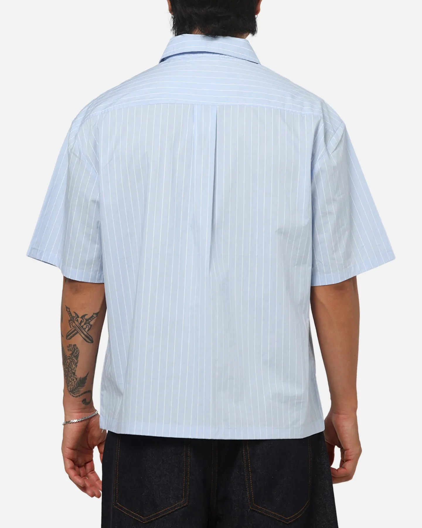 Carre Signature Rose Button Up Shirt Blue Pinstripe sold by Culture Kings product image thumbnail 3