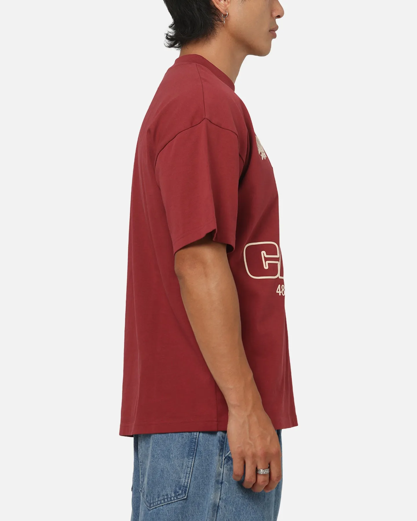 Carre Coordinates T-Shirt Maroon sold by Culture Kings product image thumbnail 3