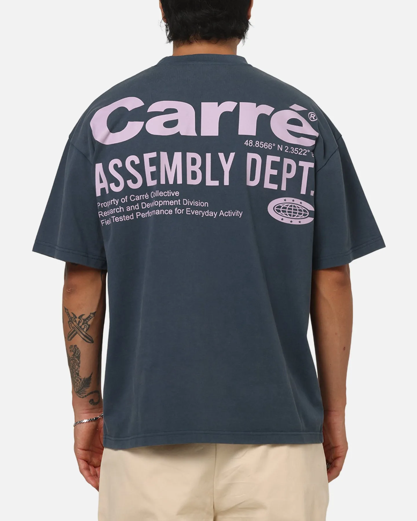 Carre Assembly Department T-Shirt Navy sold by Culture Kings