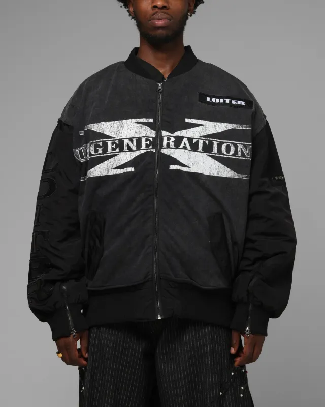 Loiter X WWE DX Generation Bomber Jacket Black made by Culture Kings