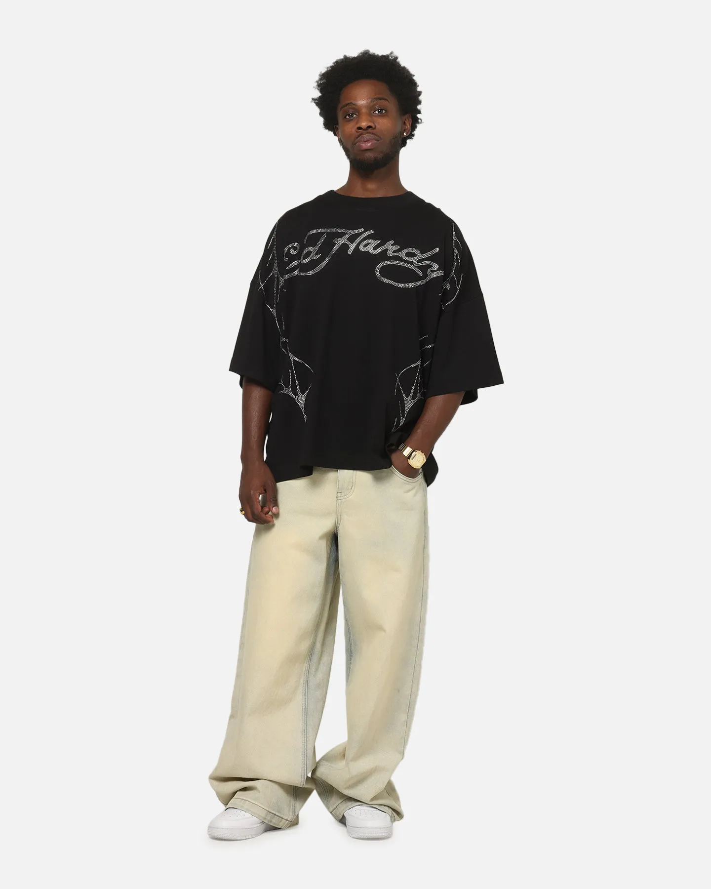 Ed Hardy Cyber Rhinestone T-Shirt Black sold by Culture Kings product image thumbnail 3