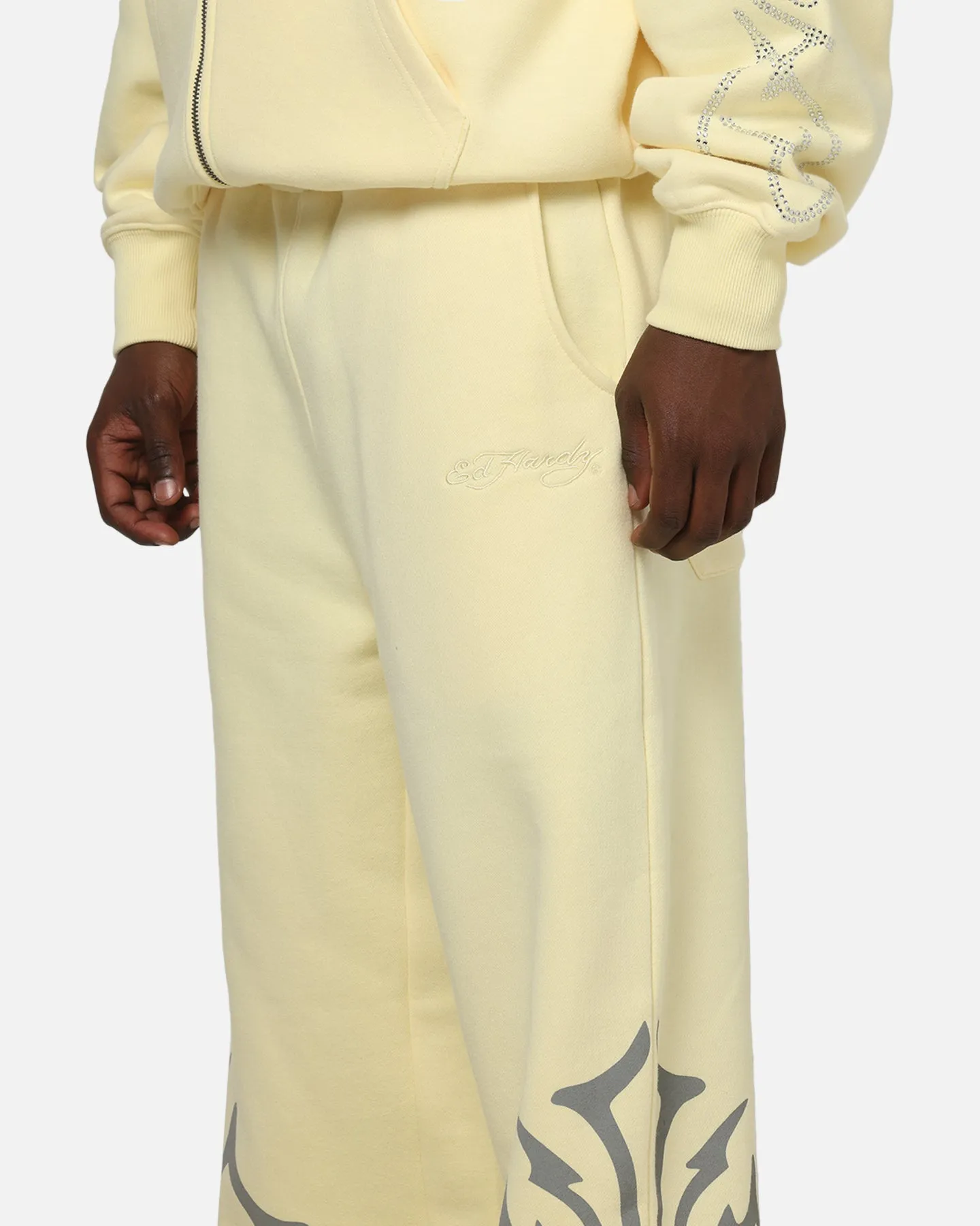 Ed Hardy Trinity Sweatpants Butter Yellow sold by Culture Kings product image thumbnail 3