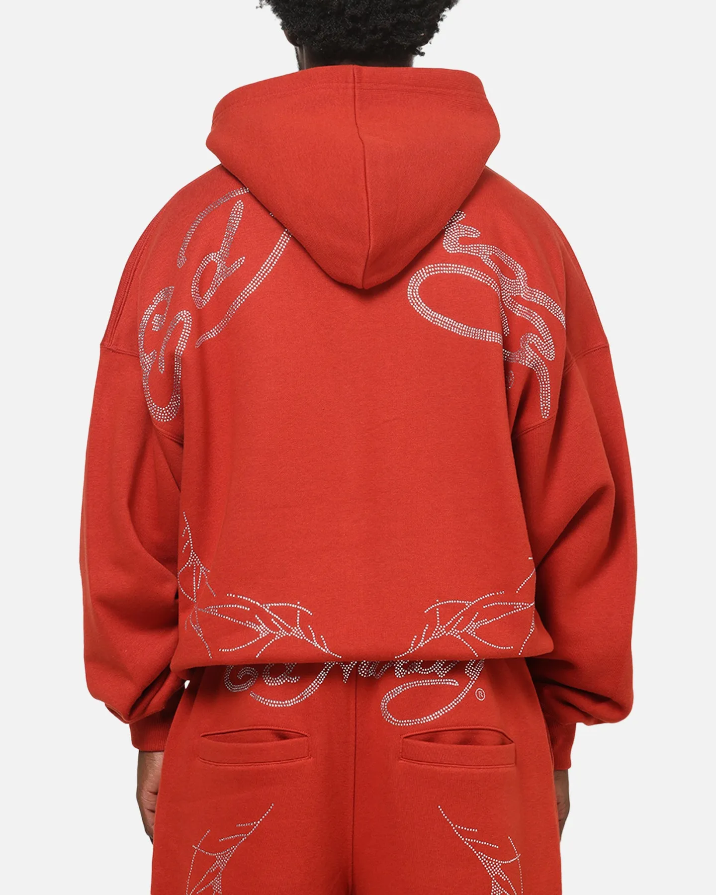 Ed Hardy Cyber Rhinestone Zip-Up Hoodie Red sold by Culture Kings product image thumbnail 2