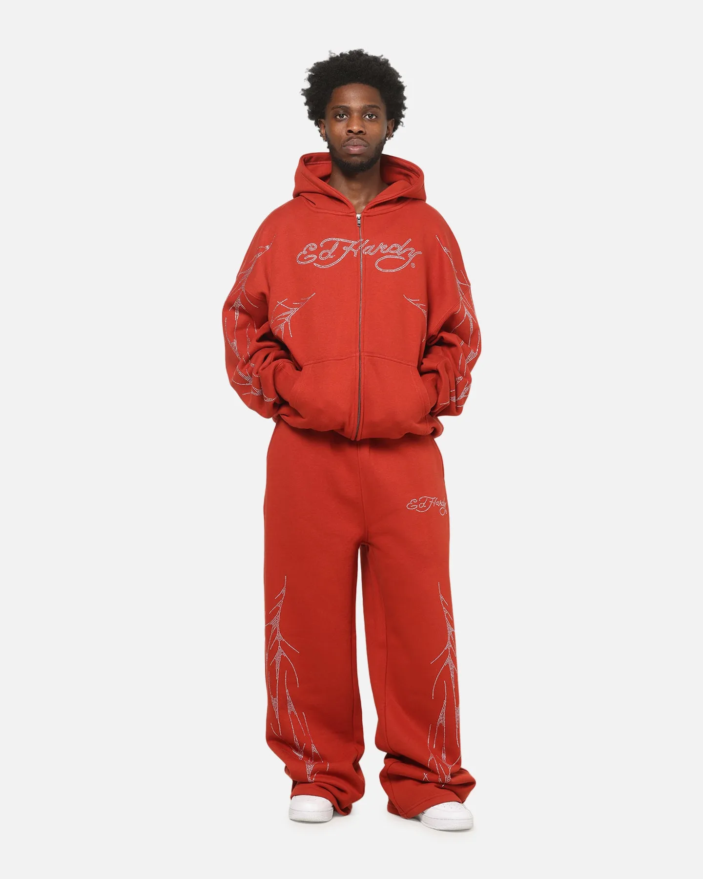 Ed Hardy Cyber Rhinestone Track Pants Red sold by Culture Kings product image thumbnail 2