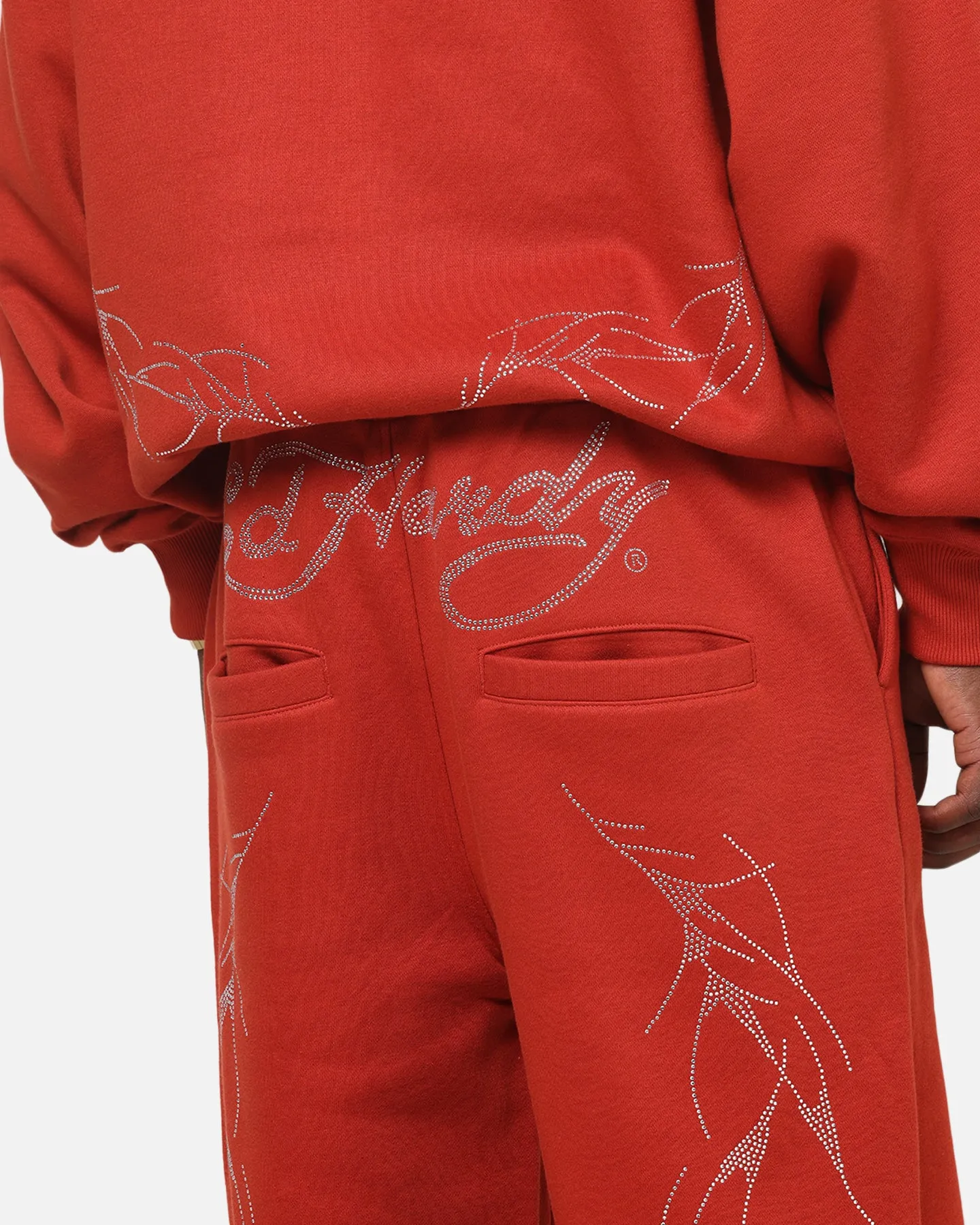 Ed Hardy Cyber Rhinestone Track Pants Red sold by Culture Kings product image thumbnail 3