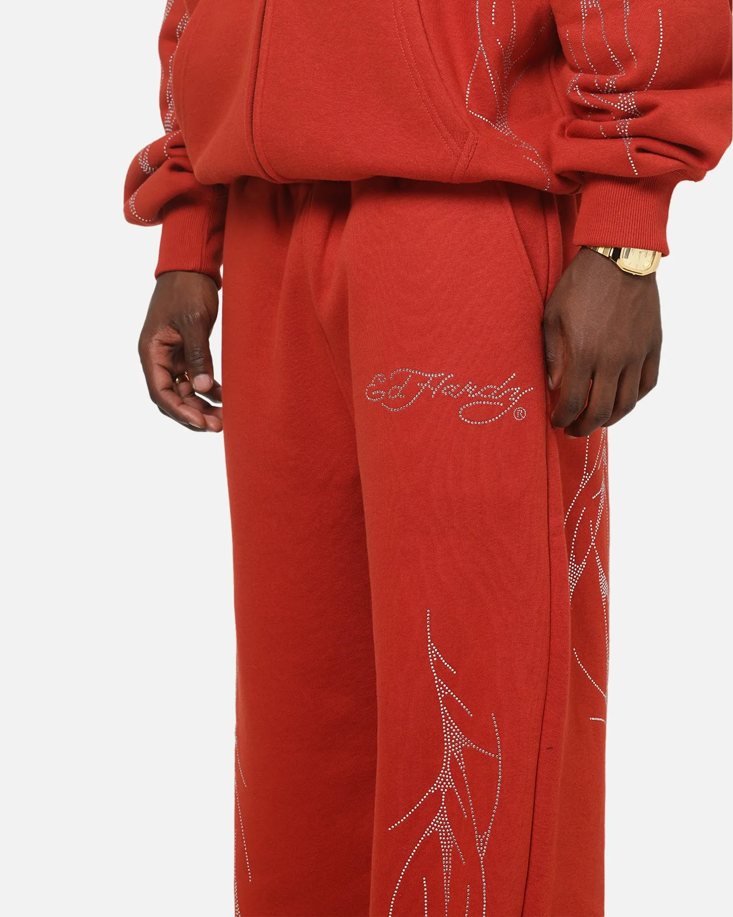 Ed Hardy Cyber Rhinestone Track Pants Red sold by Culture Kings product image thumbnail 4