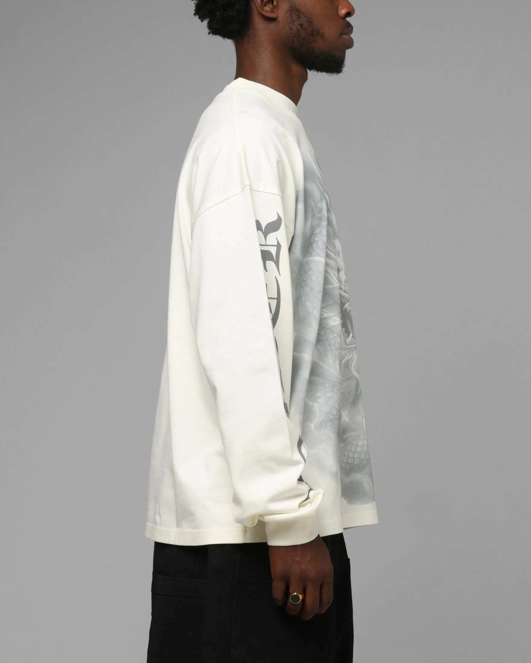 Loiter Drako Airbrish Long Sleeve T-Shirt White sold by Culture Kings product image thumbnail 4