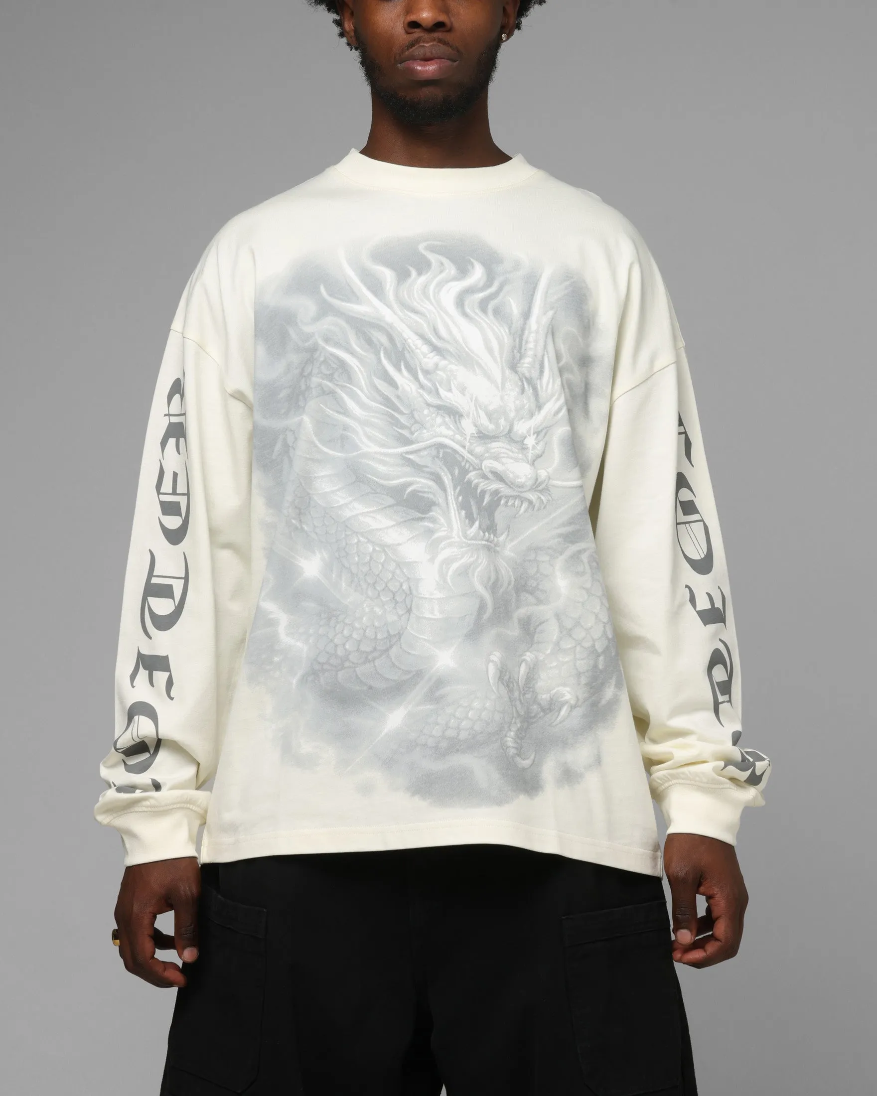 Loiter Drako Airbrish Long Sleeve T-Shirt White sold by Culture Kings