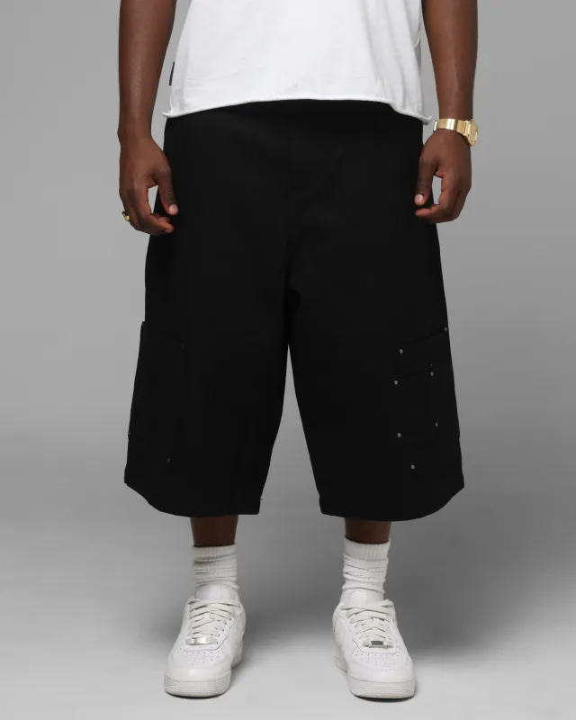 Loiter Utility Cargo Shorts Black sold by Culture Kings