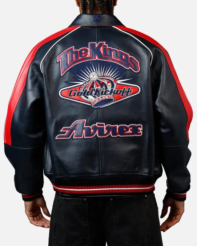 Avirex The Kings Jacket Navy/Red sold by Culture Kings