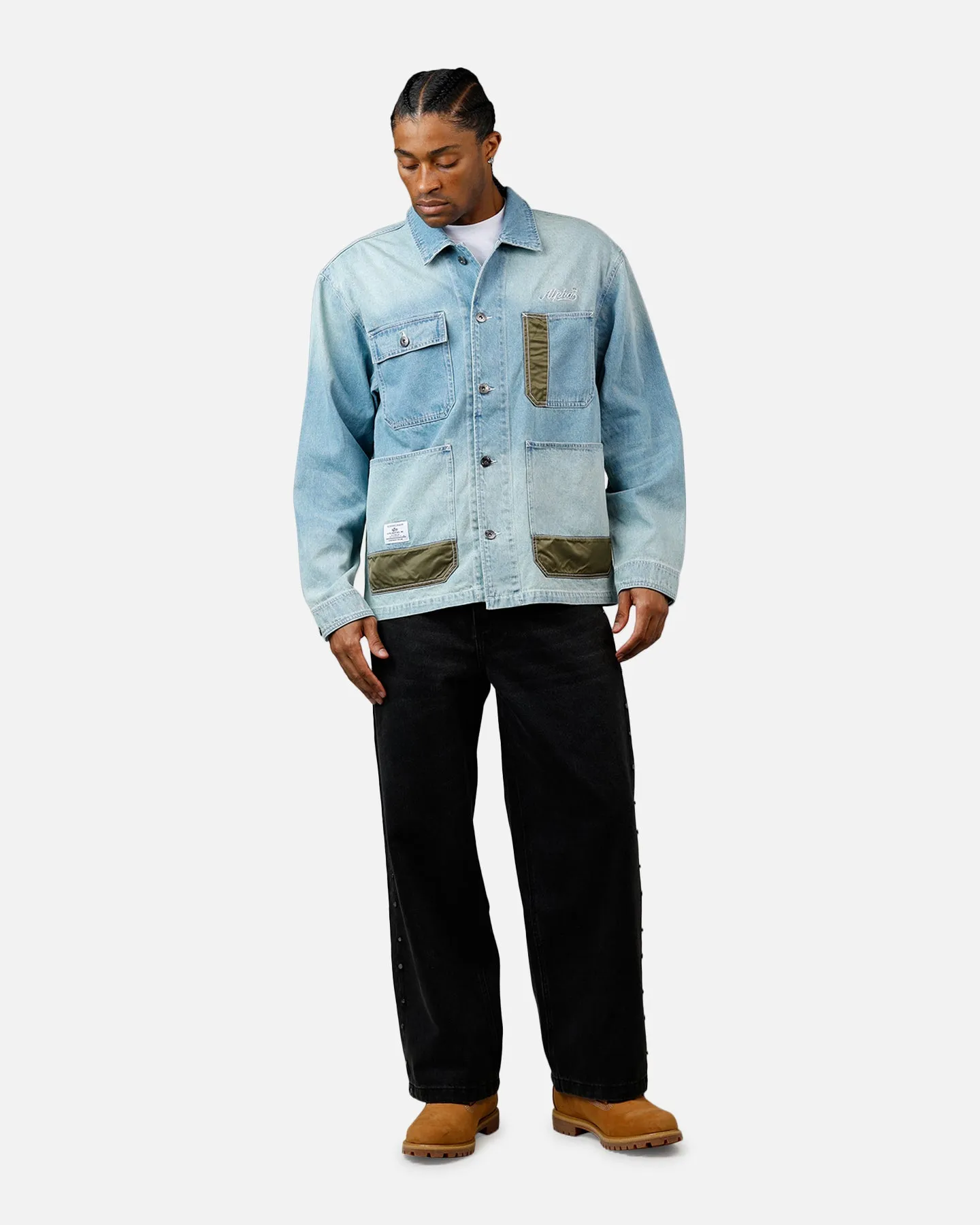 Alpha Industries Denim Relaxed Chore Coat Denim Blue sold by Culture Kings product image thumbnail 3