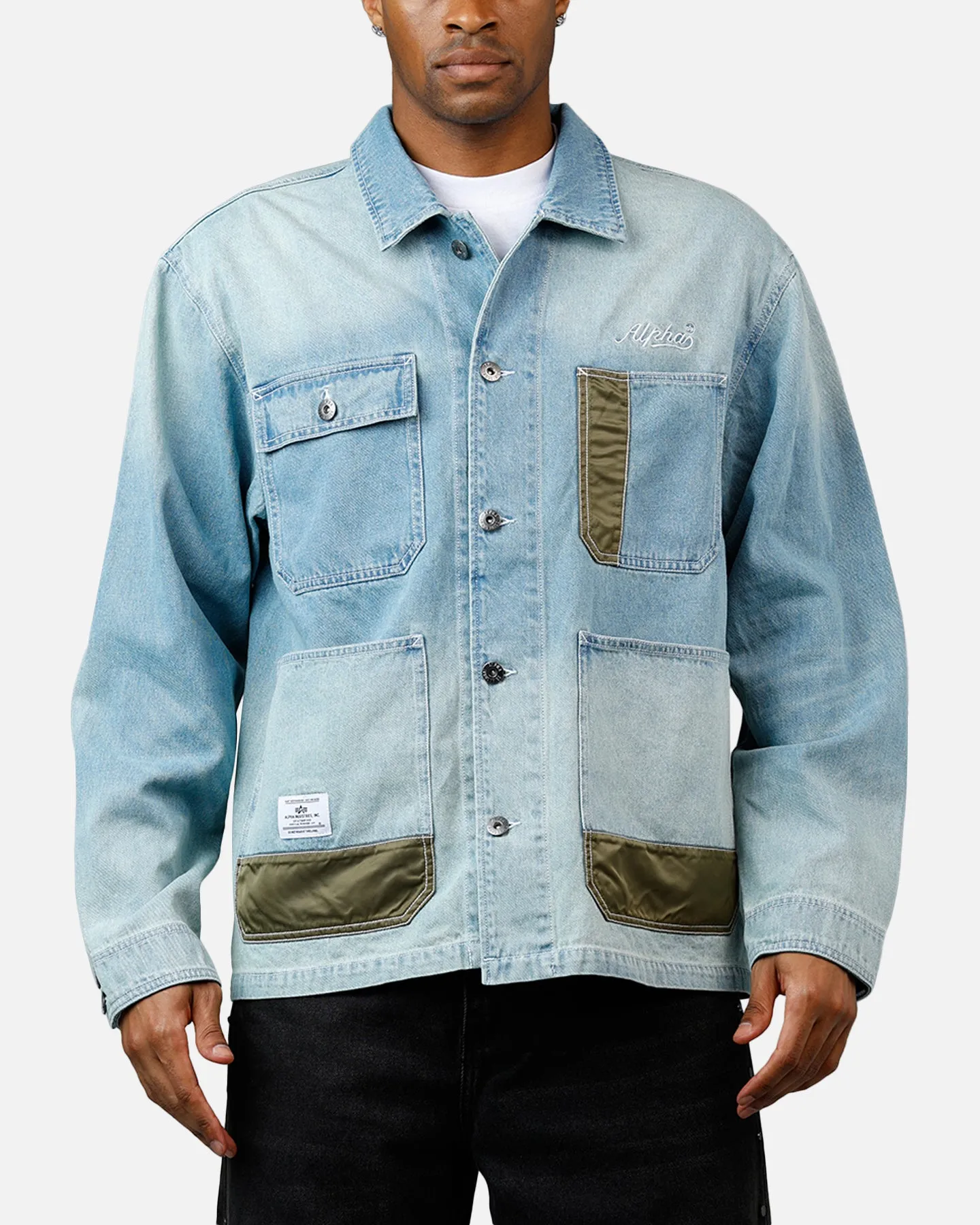 Alpha Industries Denim Relaxed Chore Coat Denim Blue sold by Culture Kings