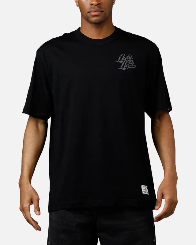 Alpha Industries Lady Luck T-Shirt Black made by Alpha Industries