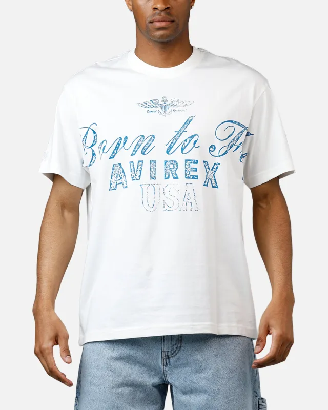 Avirex Born To Fly T-Shirt White sold by Culture Kings