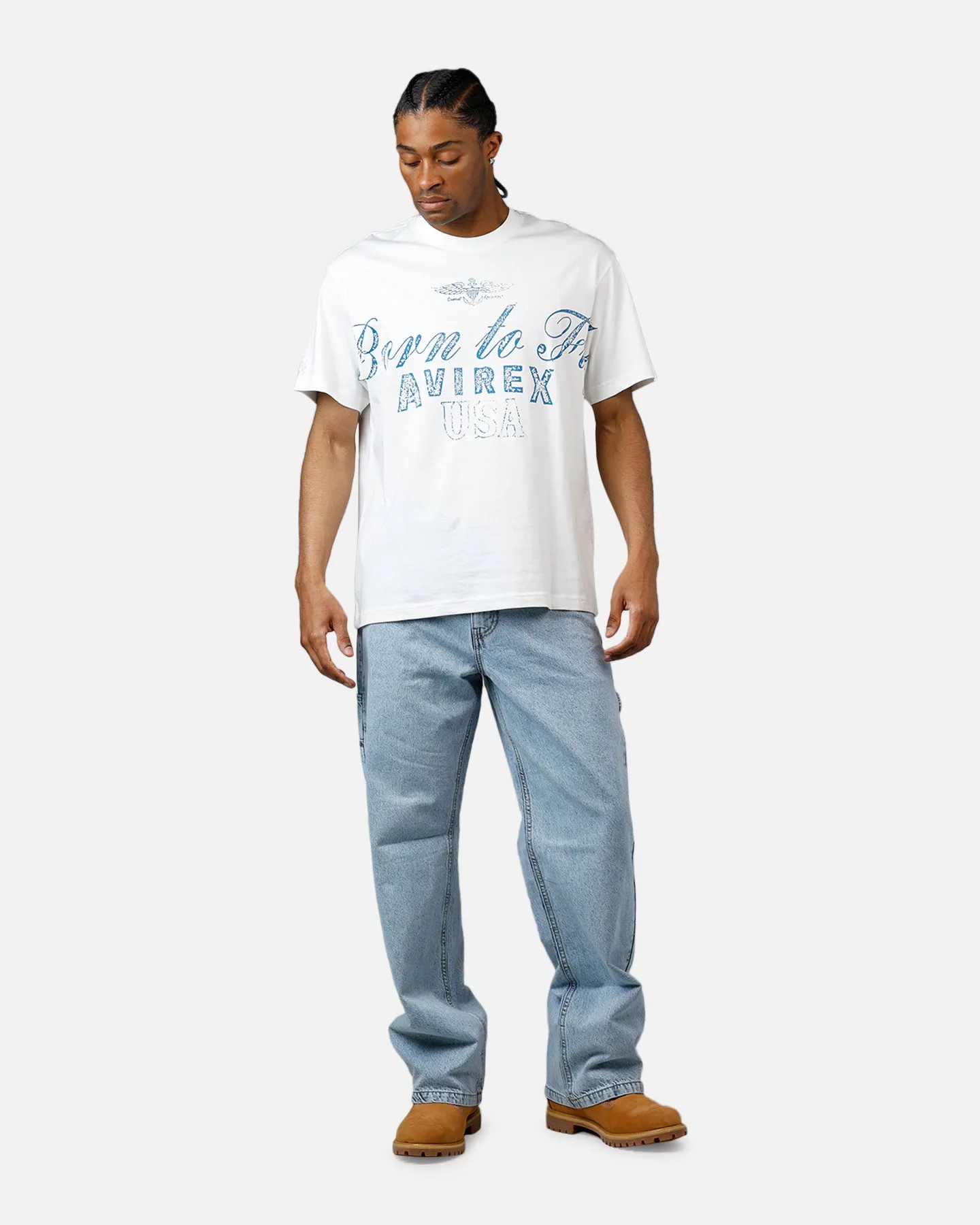 Avirex Born To Fly T-Shirt White sold by Culture Kings product image thumbnail 3