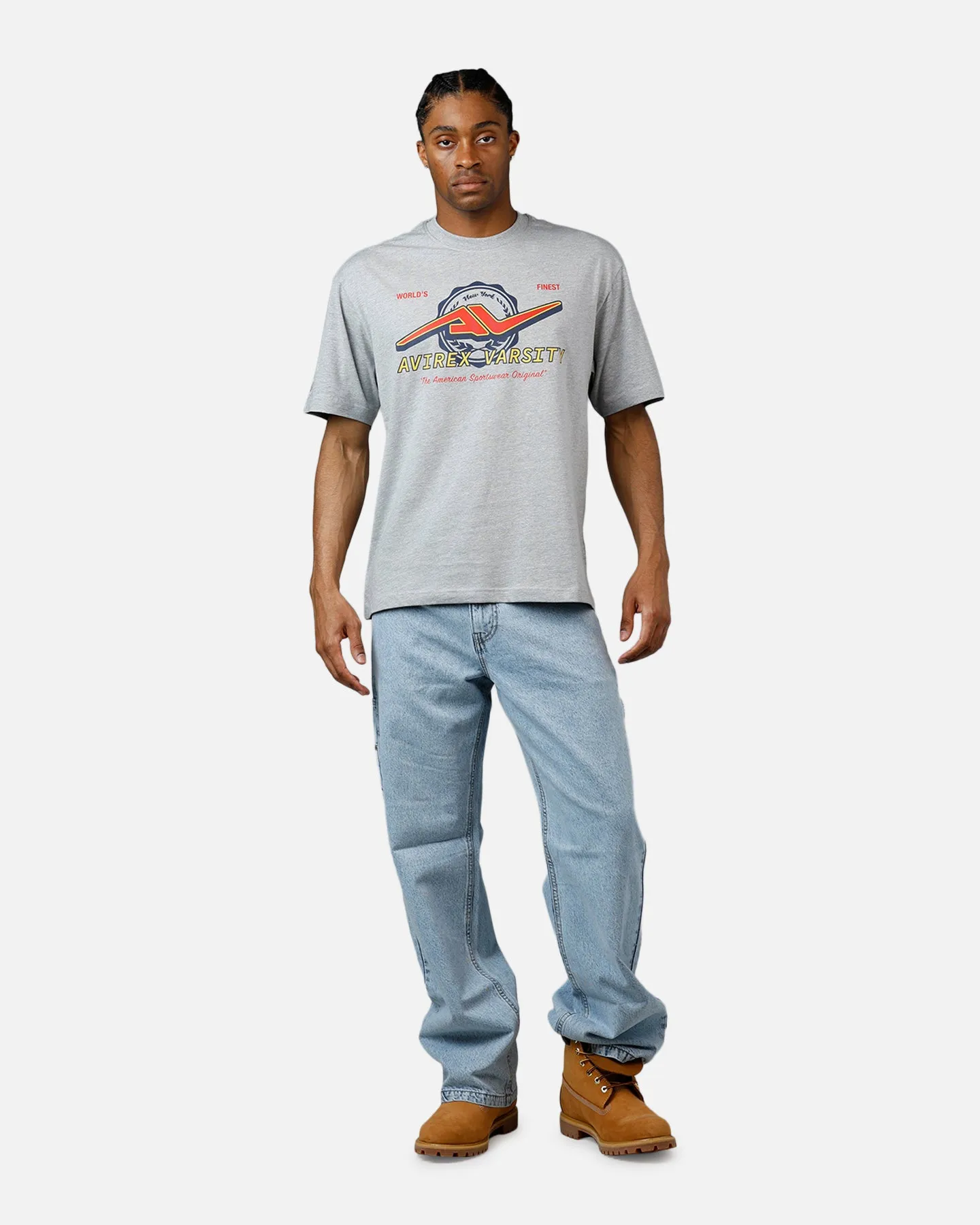 Avirex University T-Shirt Heather Grey sold by Culture Kings product image thumbnail 3