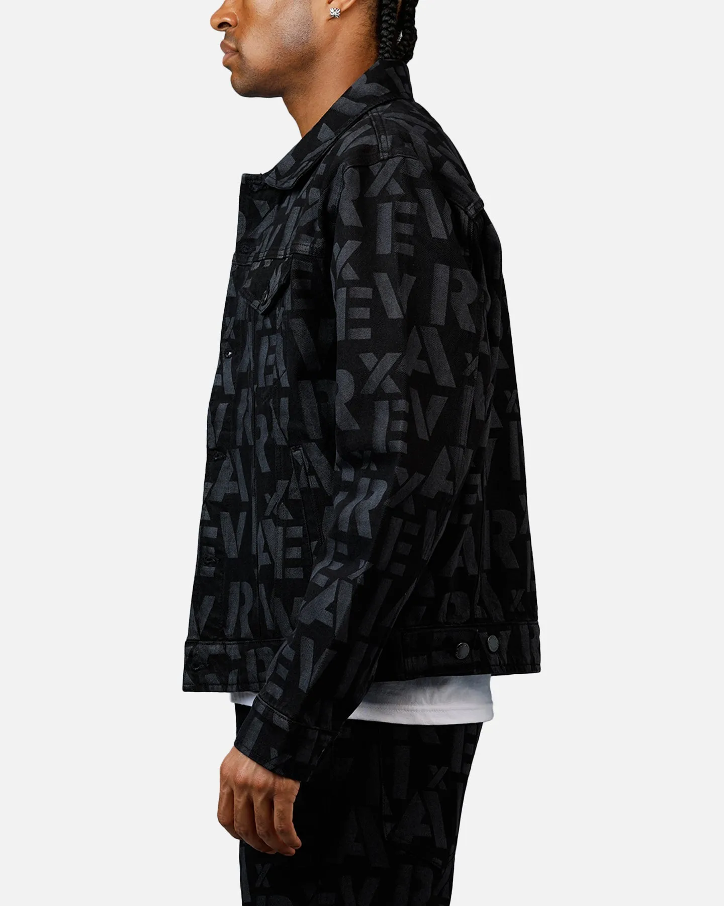 Avirex Monogram Denim Jacket Black sold by Culture Kings product image thumbnail 5