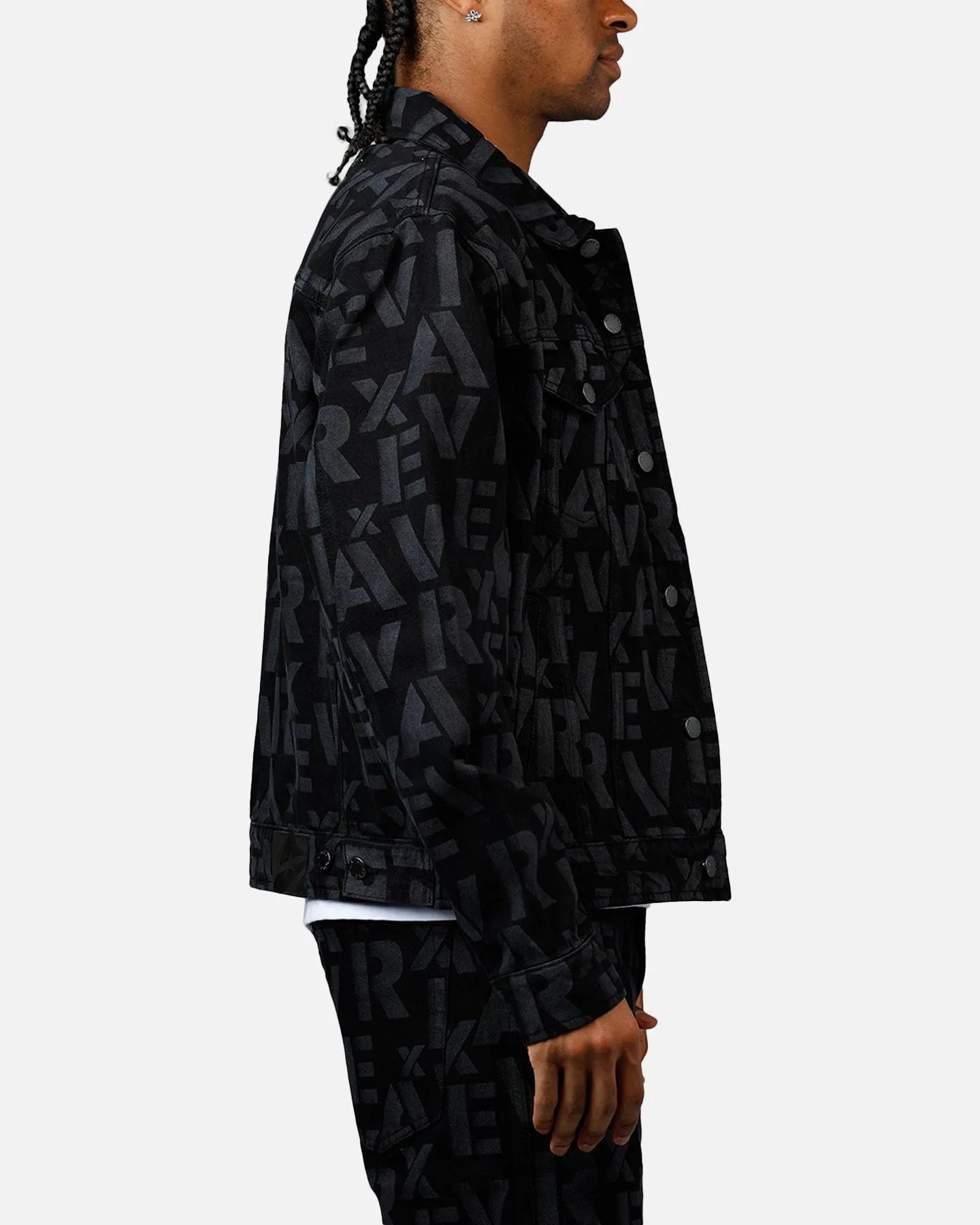 Avirex Monogram Denim Jacket Black sold by Culture Kings product image thumbnail 4