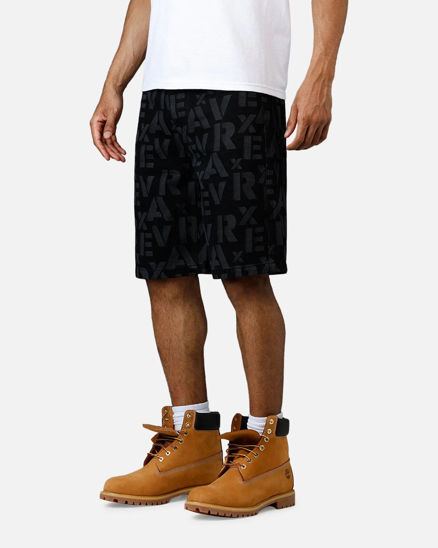 Avirex Monogram Denim Shorts Black sold by Culture Kings product image thumbnail 4