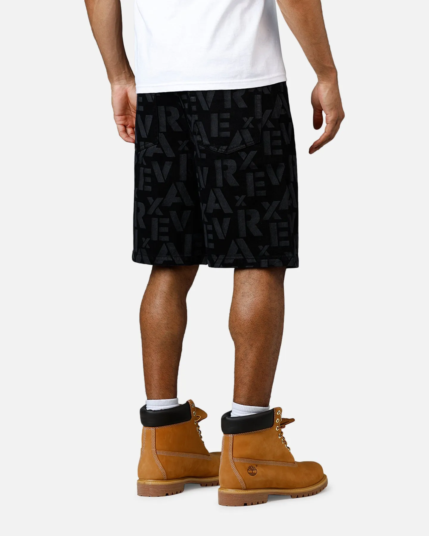 Avirex Monogram Denim Shorts Black sold by Culture Kings product image thumbnail 3