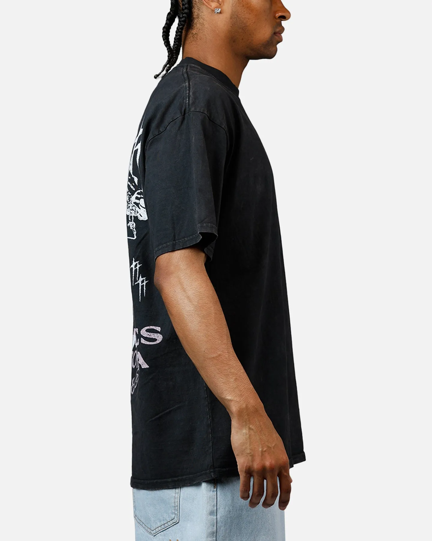 Loiter Dustborn T-Shirt Black Acidwash sold by Culture Kings product image thumbnail 4