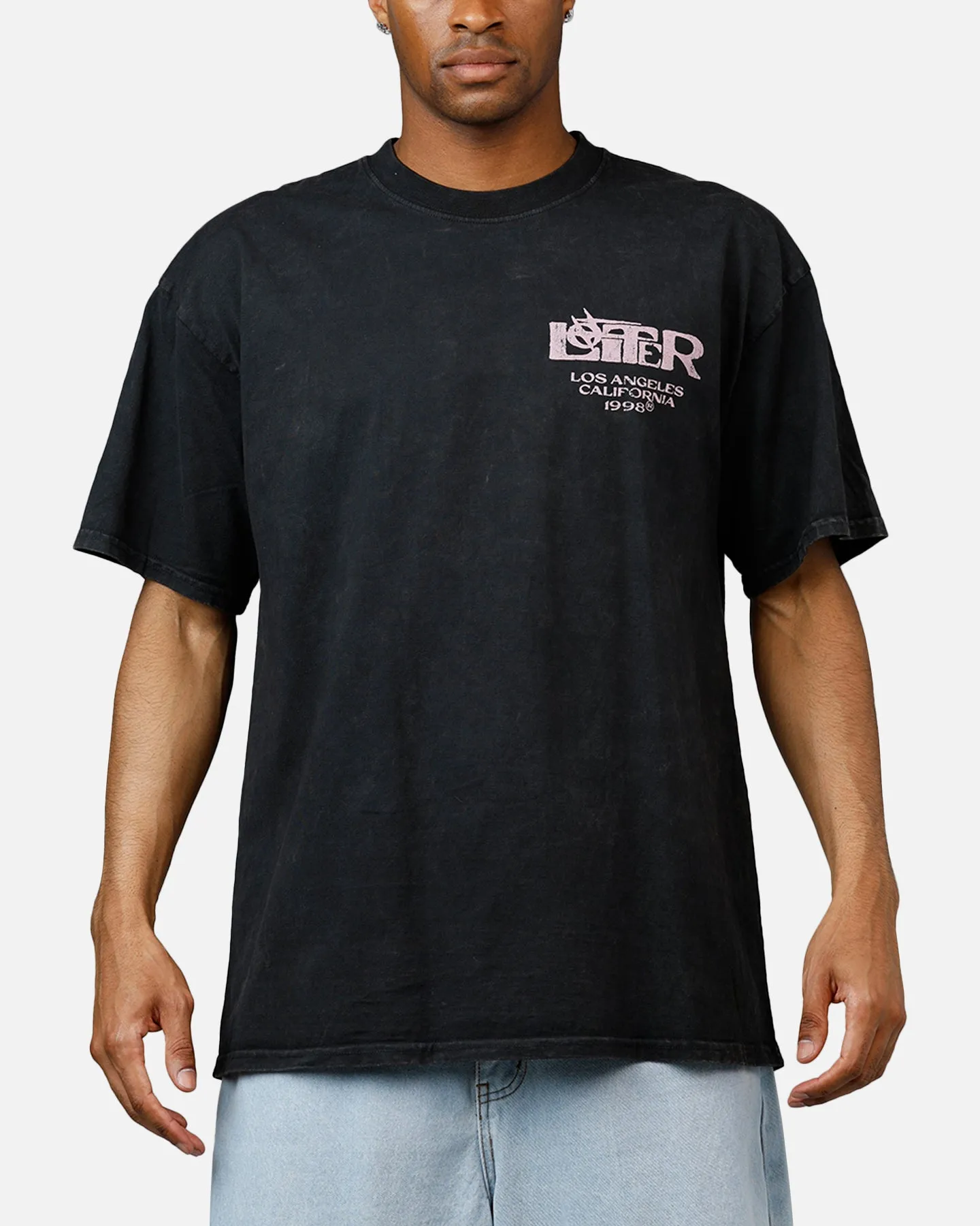 Loiter Dustborn T-Shirt Black Acidwash sold by Culture Kings product image thumbnail 2