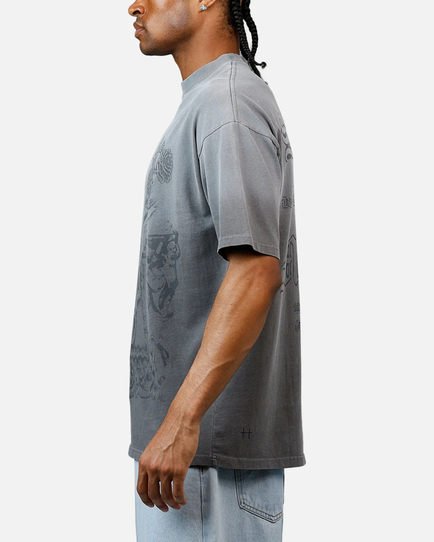 Saint Morta Holy Ghost T-Shirt Washed Charcoal sold by Culture Kings product image thumbnail 5