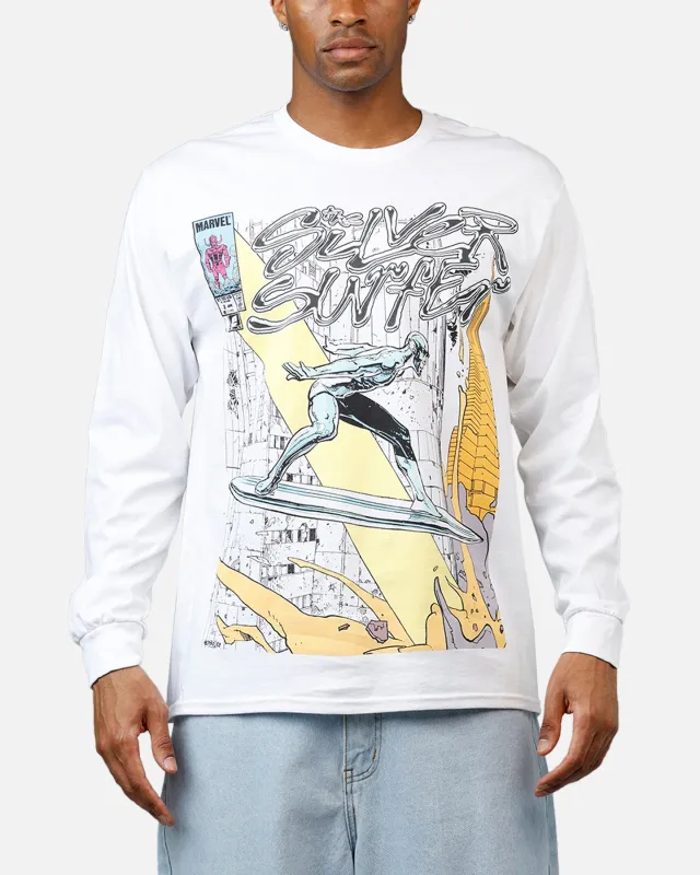 73Studio Marvel Silver Surfer Long Sleeve T-Shirt White sold by Culture Kings