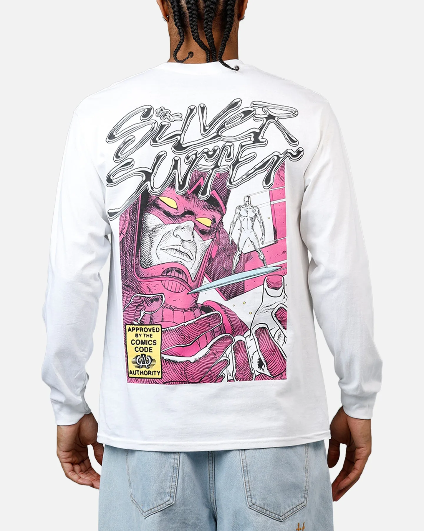 73Studio Marvel Silver Surfer Long Sleeve T-Shirt White sold by Culture Kings product image thumbnail 2