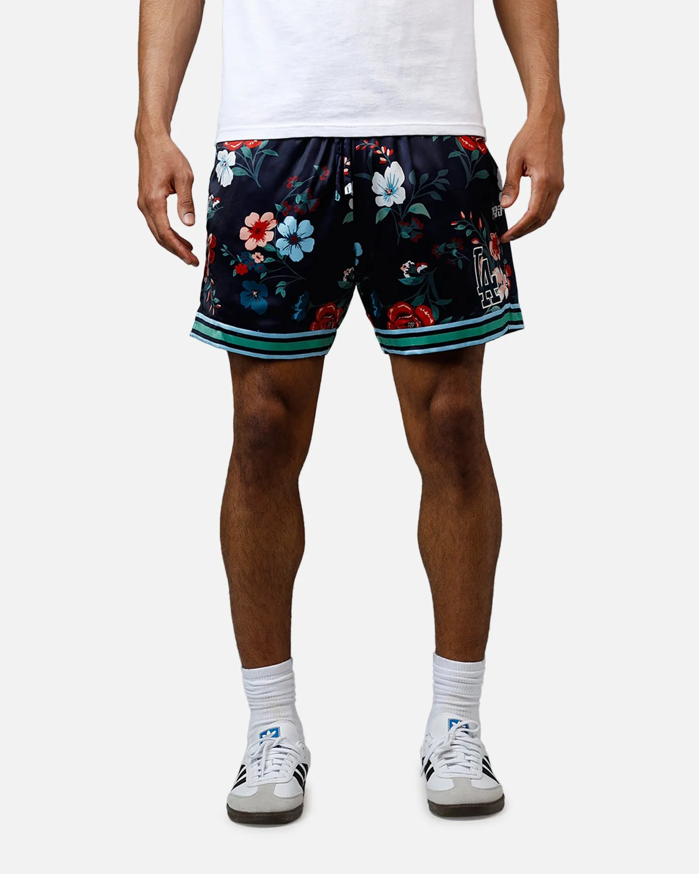 Pro Standard Los Angeles Dodgers Floral Shorts Navy sold by Culture Kings