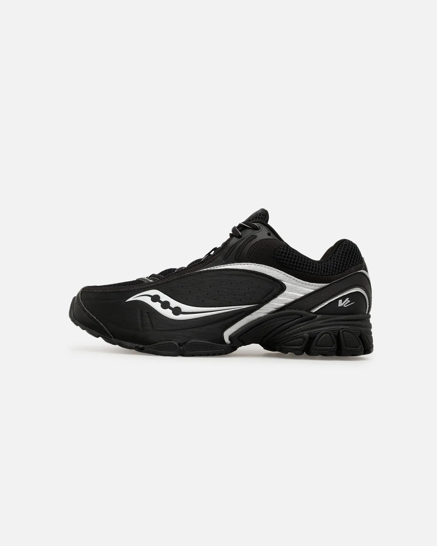 Saucony ProGrid V2 Black/Silver sold by Culture Kings