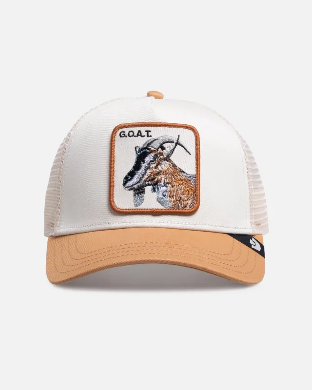 Goorin Bros The Goat Trucker Snapback White/Gold sold by Culture Kings