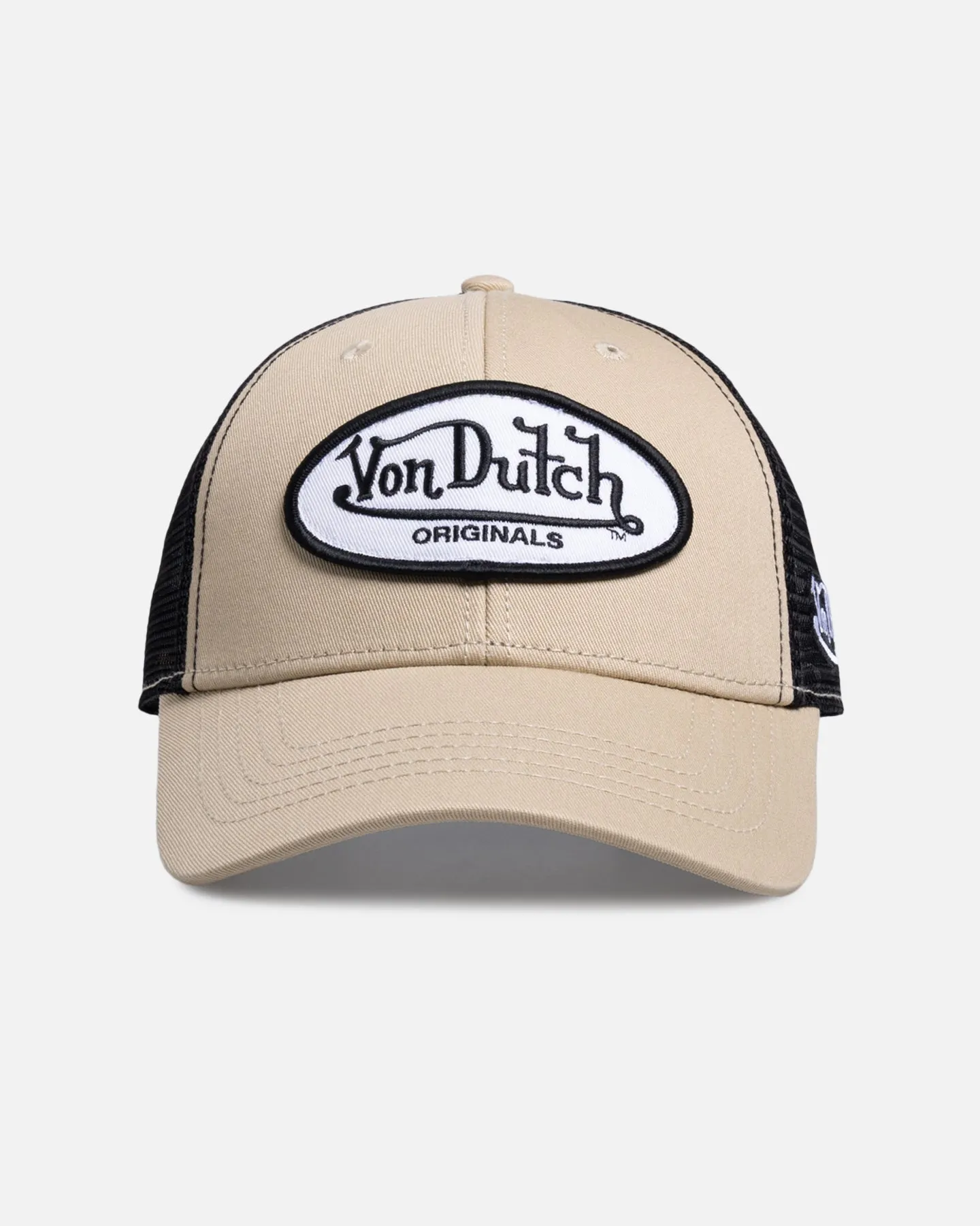 Von Dutch Originals Trucker Snapback Tan/Black sold by Culture Kings