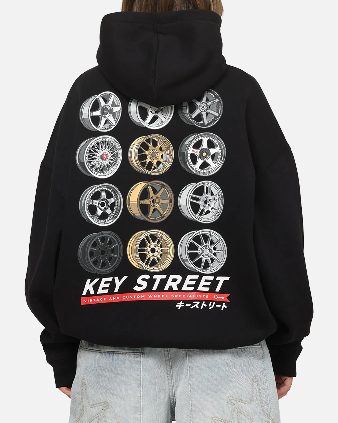 Key Street Wheels Hoodie Black sold by Culture Kings