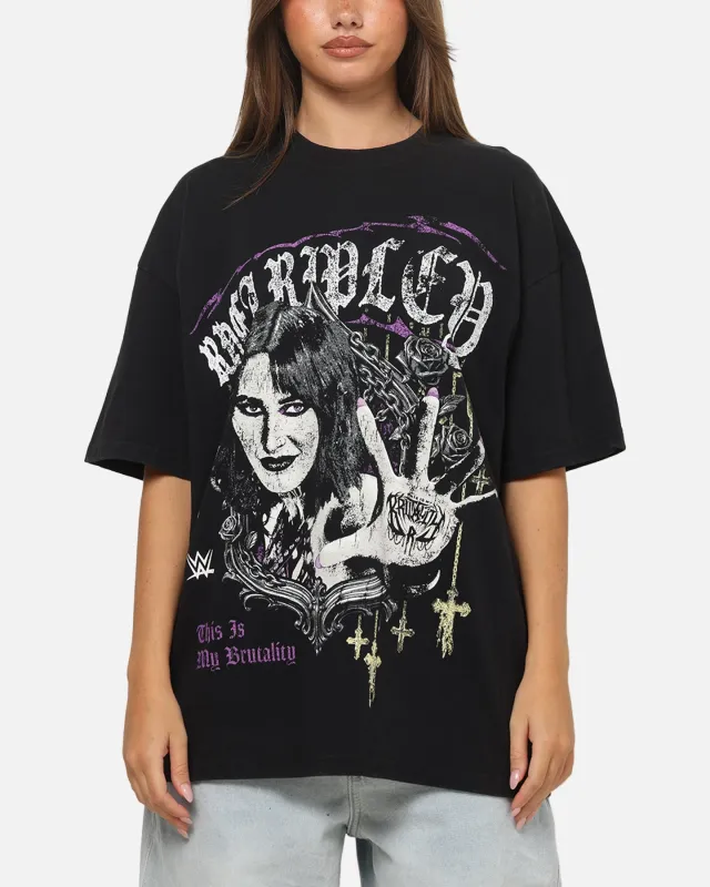 73Studio X WWE Rhea Ripley Vintage T-Shirt Black Acidwash made by Culture Kings