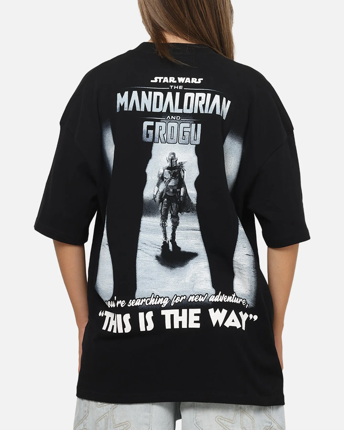 73Studio Star Wars Stand Off Glitter T-Shirt Black Acidwash sold by Culture Kings product image thumbnail 2