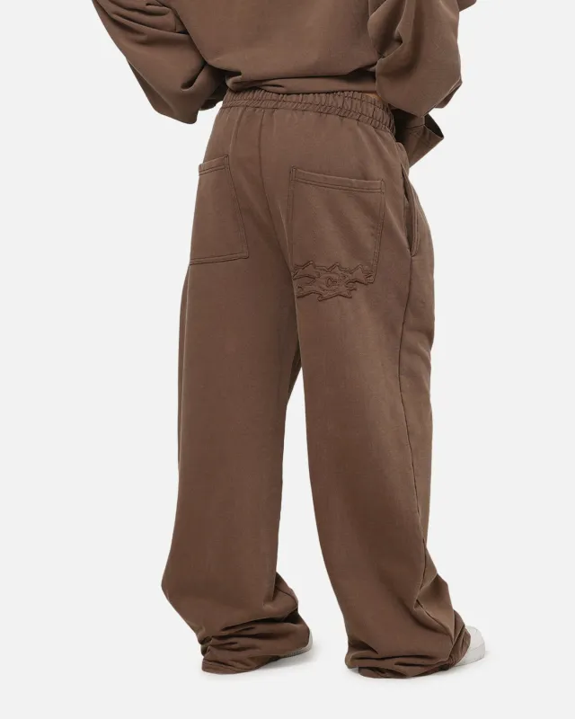 Carre Prime Trackpants Washed Brown made by Culture Kings
