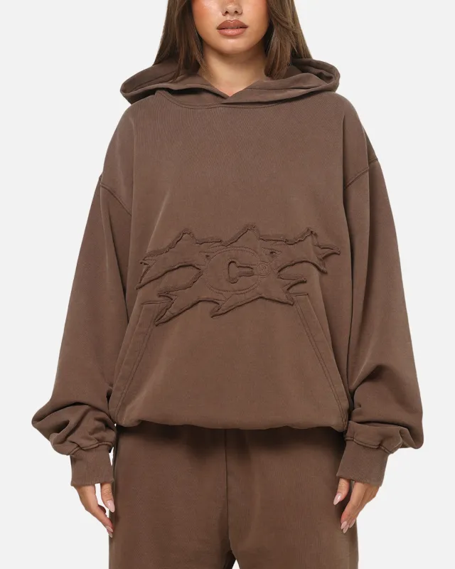 Carre Prime Hoodie Washed Brown sold by Culture Kings