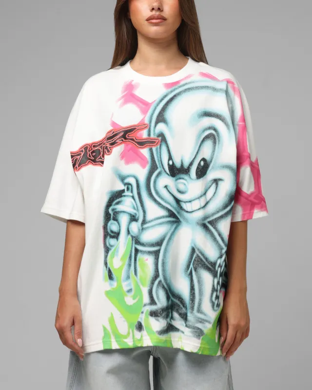 Loiter Airbrush Boxy T-Shirt White sold by Culture Kings