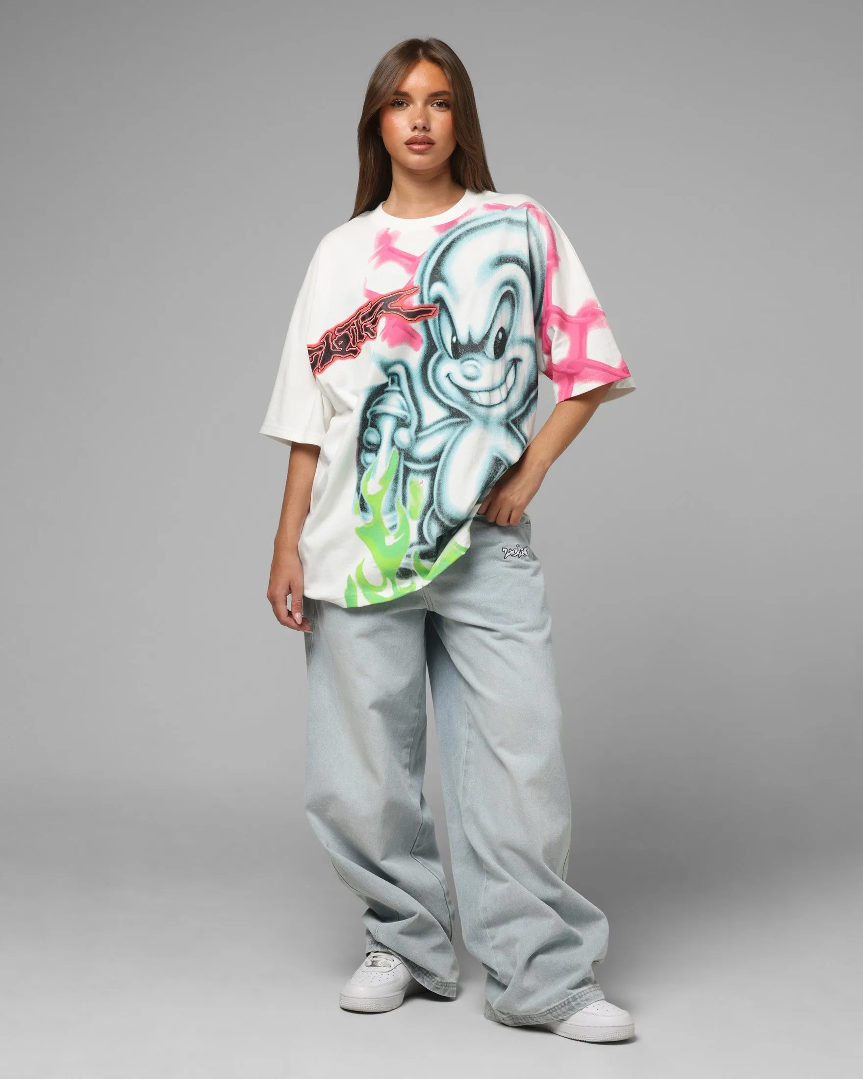 Loiter Airbrush Boxy T-Shirt White sold by Culture Kings product image thumbnail 3