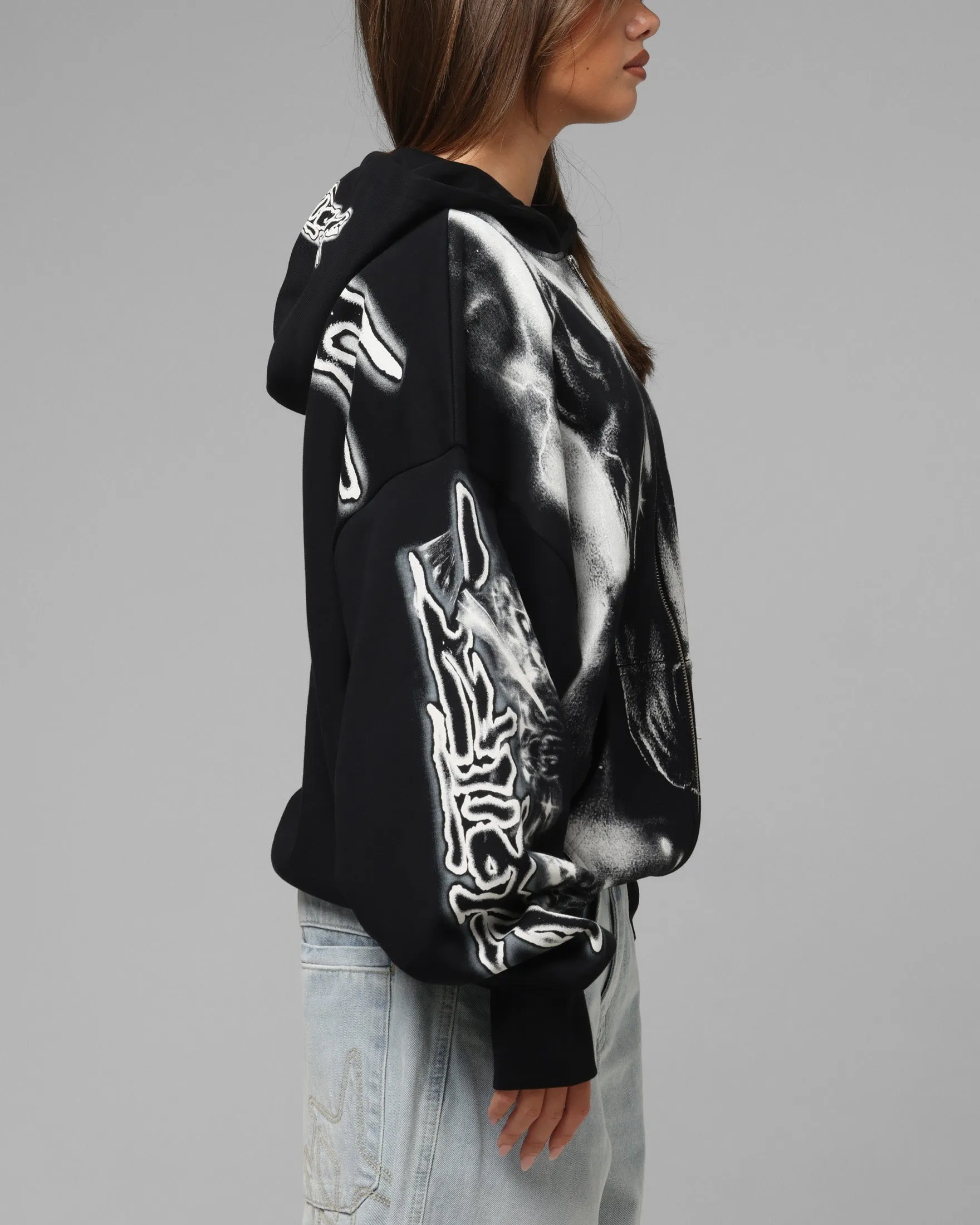 Loiter Dog Pound Airbrush Zip Hoodie Black sold by Culture Kings product image thumbnail 5
